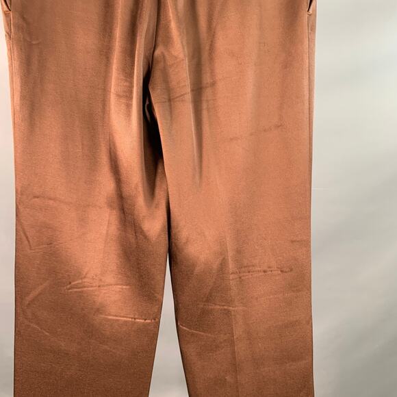 SIES MARJAN Size 34 Brown Acetate Blend Pleated Dress Pants - Picture 4 of 12